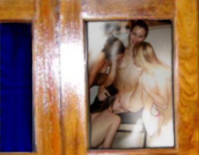 Pleasuring sweet Amy's pussy.