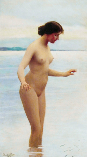 Paul  Peel, The Little Sheperdess, 1892