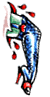 Tattoo leg graphic