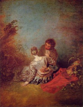 Watteau, The Faux
                Pas 