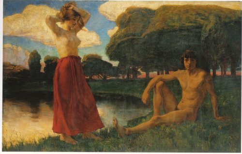 Ludwig
                    Von Hofmann, 1896, Idyll 