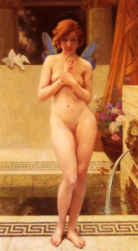 Paul Seignac, Nymph by the Fountain 