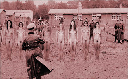 Nude parade for Nazi Inspection